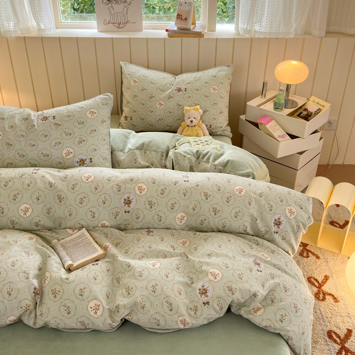 Sweet dreams甜梦 2025新款棉加绒印花四件套 秘境花园