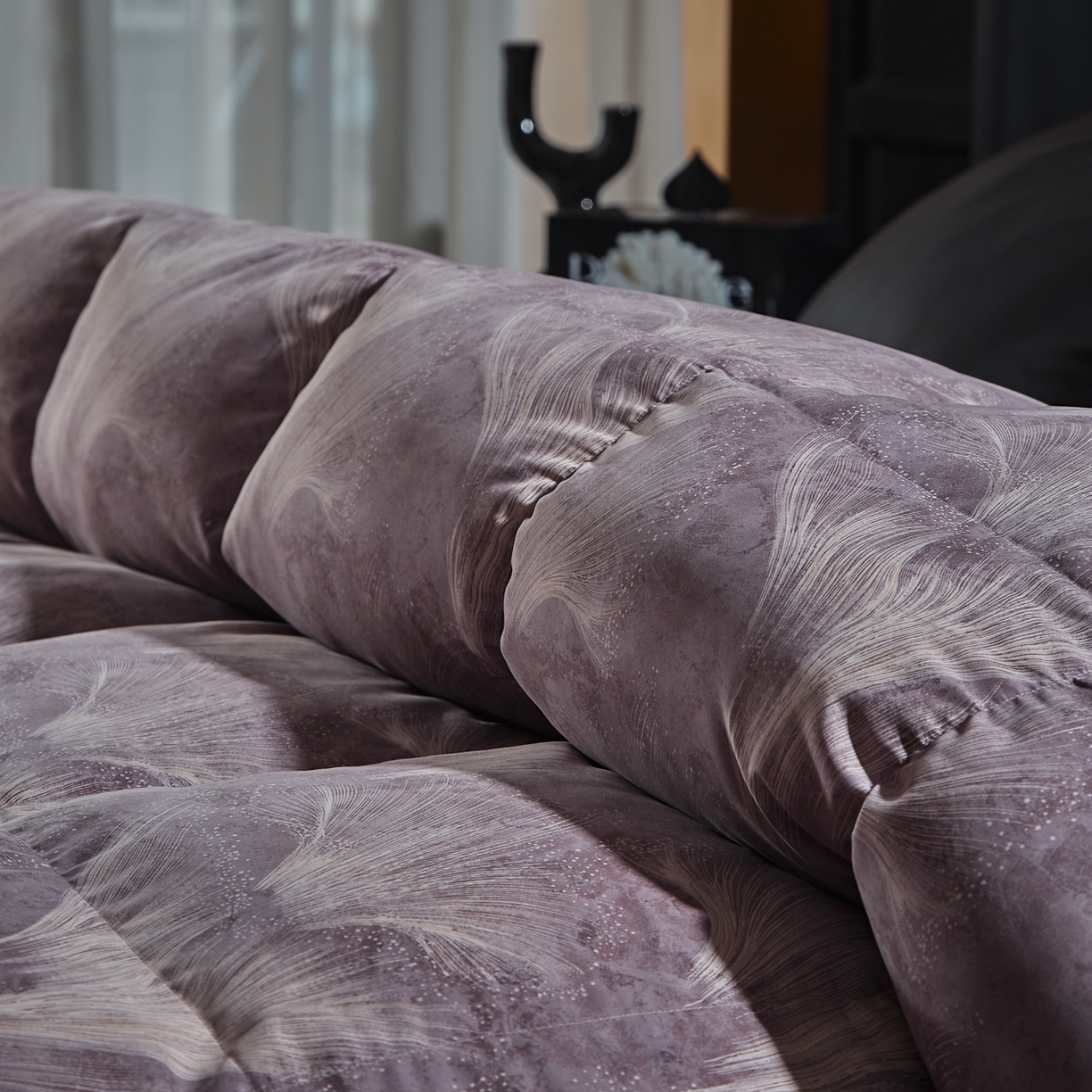 91家纺网 家纺一手货源 找家纺 暖羽屋羽绒馆 2025新款印花鹅绒丝冬被 羽绒被子 春秋白鹅绒被芯 羽毛被子双人加厚冬被 蒲公英