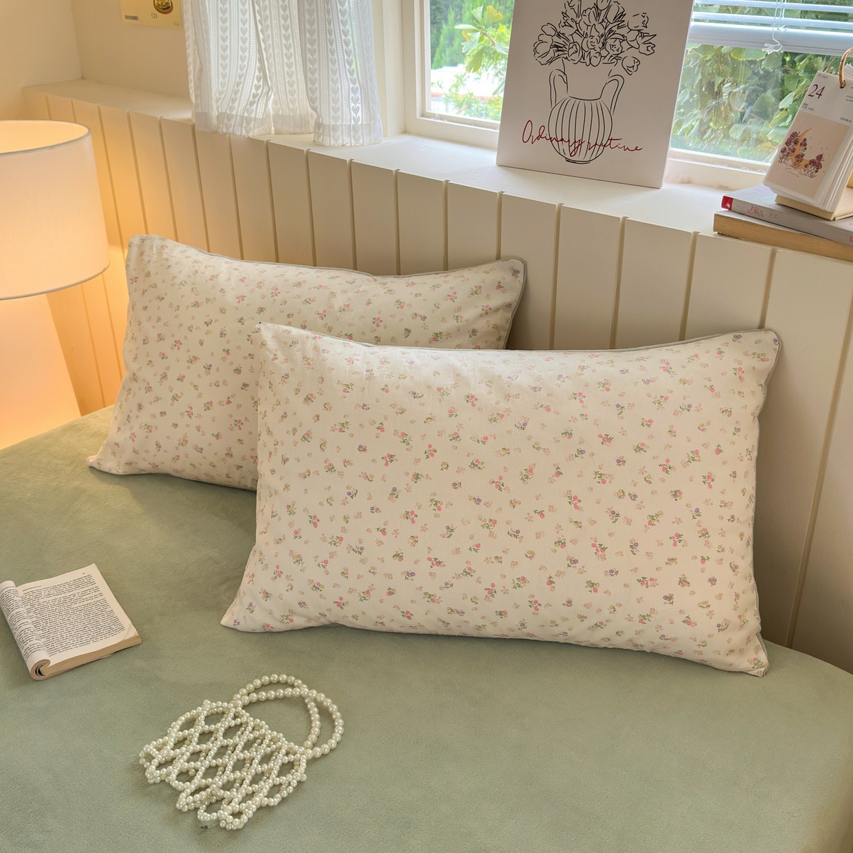 91家纺网 家纺一手货源 找家纺 Sweet dreams甜梦 2025新款棉加绒印花四件套 清新小花