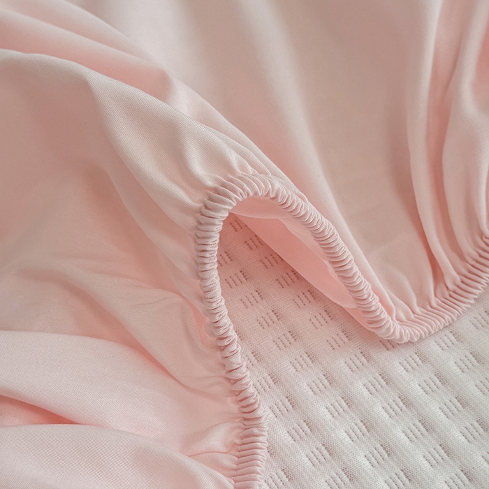 91家纺网 家纺一手货源 找家纺 大元 2025新款零压云棉刺绣款单床笠床笠单件单品床笠小熊仔 小熊仔-粉