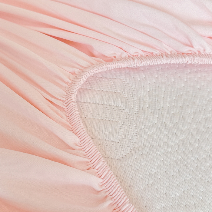 91家纺网 家纺一手货源 找家纺 大元 2025新款空气层夹棉单床笠床笠单件单品床笠-基础款minmin 粉玉minmin