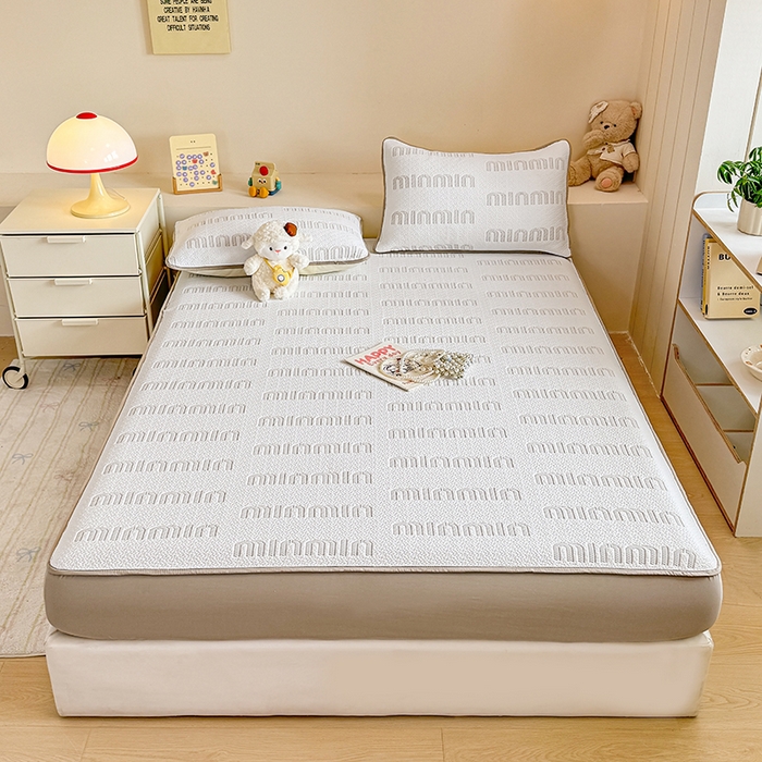 91家纺网 家纺一手货源 找家纺 大元 2025新款空气层夹棉单床笠床笠单件单品床笠-基础款minmin 卡其minmin