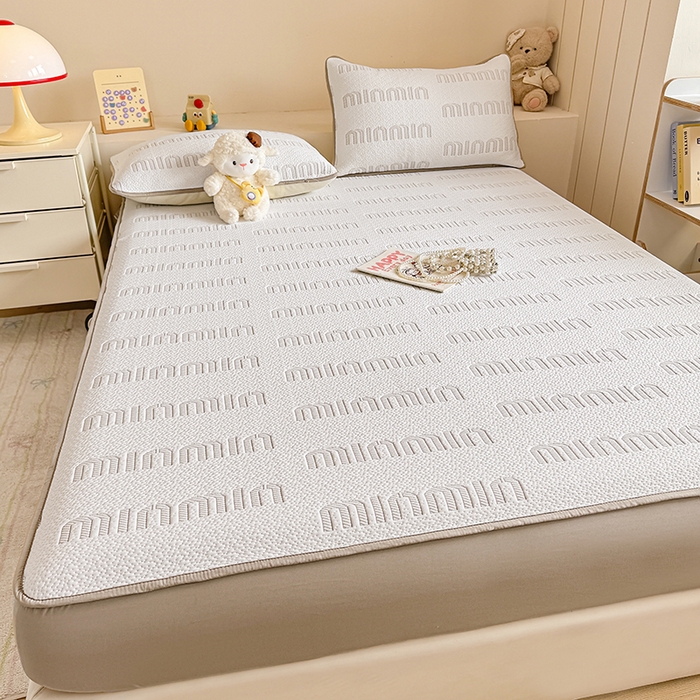 91家纺网 家纺一手货源 找家纺 大元 2025新款空气层夹棉单床笠床笠单件单品床笠-基础款minmin 卡其minmin