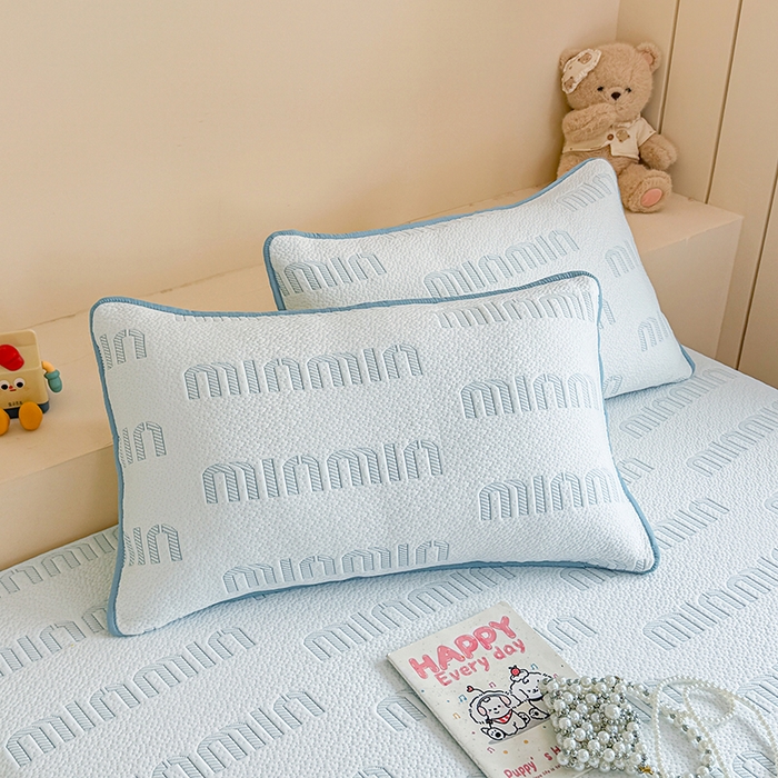 91家纺网 家纺一手货源 找家纺 大元 2025新款空气层夹棉单床笠床笠单件单品床笠-基础款minmin 天蓝minmin