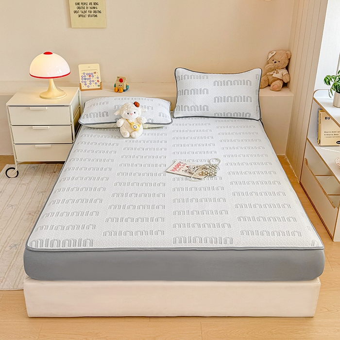 91家纺网 家纺一手货源 找家纺 大元 2025新款空气层夹棉单床笠床笠单件单品床笠-基础款minmin 浅灰minmin