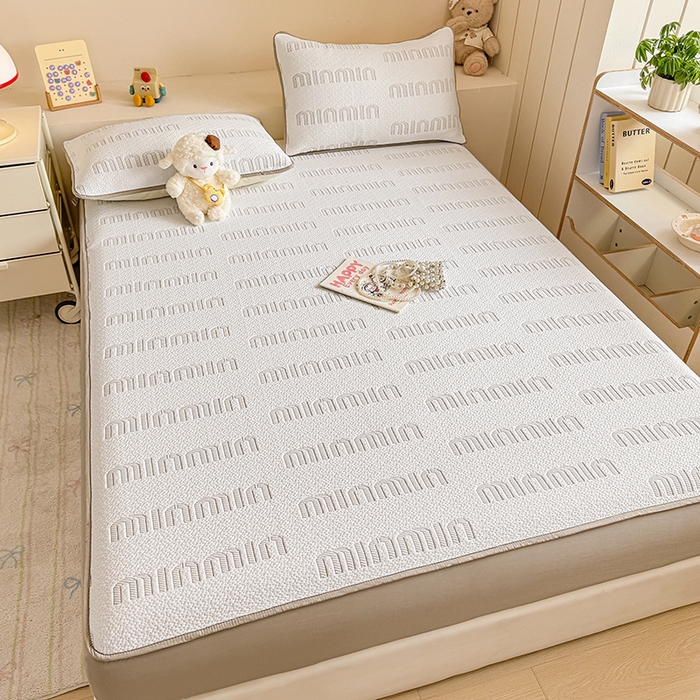 91家纺网 家纺一手货源 找家纺 大元 2025新款空气层夹棉单床笠床笠单件单品床笠-基础款minmin 卡其minmin