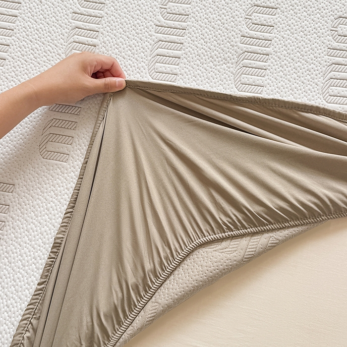 91家纺网 家纺一手货源 找家纺 大元 2025新款空气层夹棉单床笠床笠单件单品床笠-基础款minmin 卡其minmin