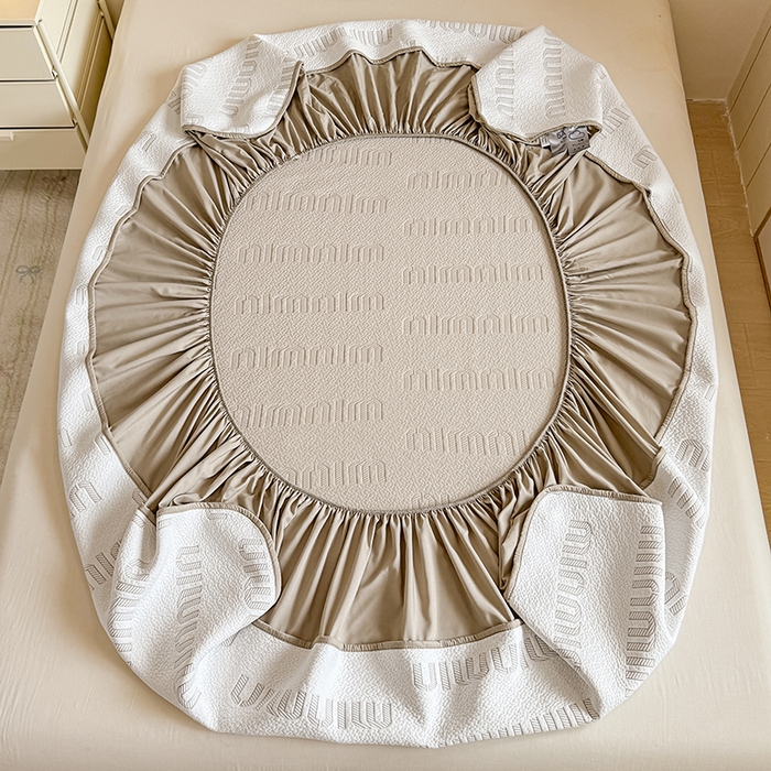 91家纺网 家纺一手货源 找家纺 大元 2025新款空气层夹棉单床笠床笠单件单品床笠-基础款minmin 卡其minmin