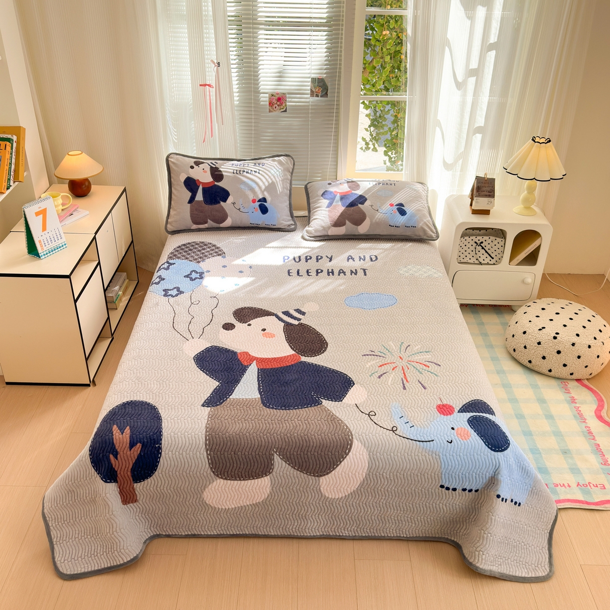 91家纺网 家纺一手货源 找家纺 （总）寐居家纺 2025新款牛奶绒数码大版单床盖