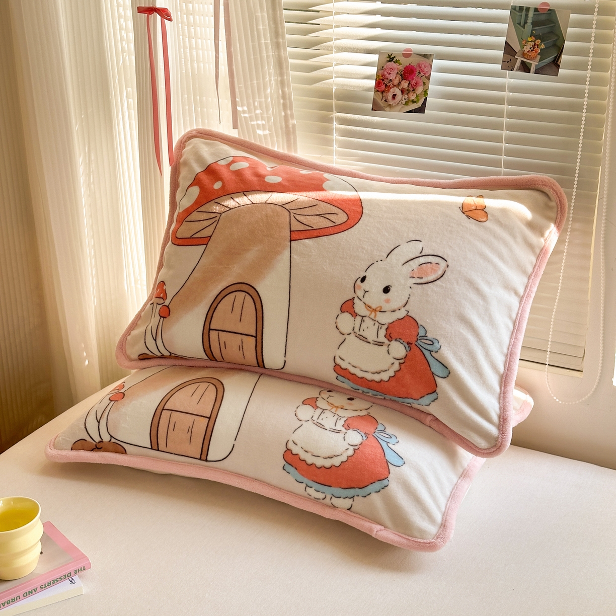 91家纺网 家纺一手货源 找家纺 寐居家纺 2025新款牛奶绒数码大版单床盖 唤春假日