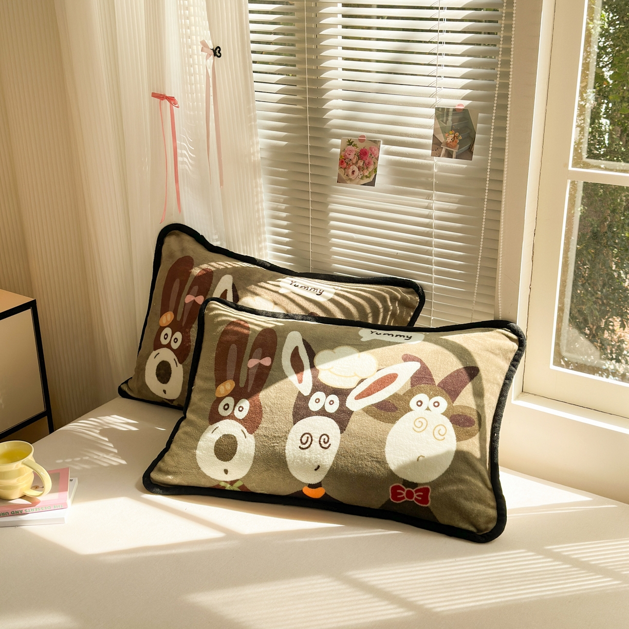 91家纺网 家纺一手货源 找家纺 寐居家纺 2025新款牛奶绒数码大版单床盖 吃货驴