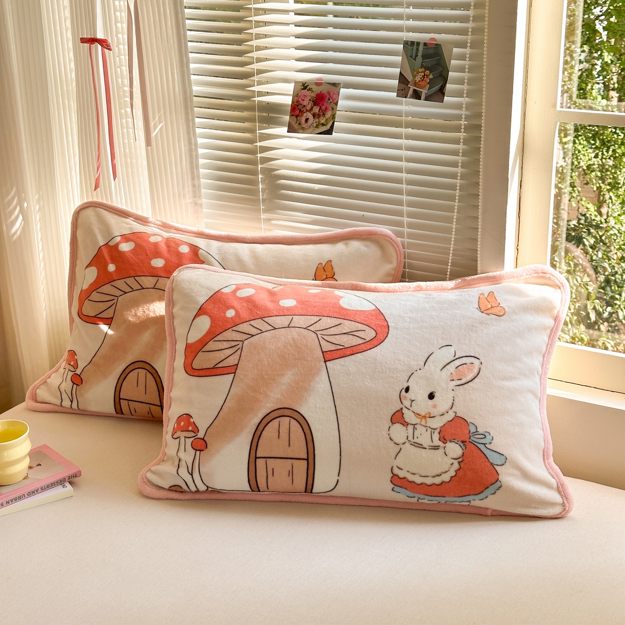 91家纺网 家纺一手货源 找家纺 寐居家纺 2025新款牛奶绒数码大版单床盖 唤春假日