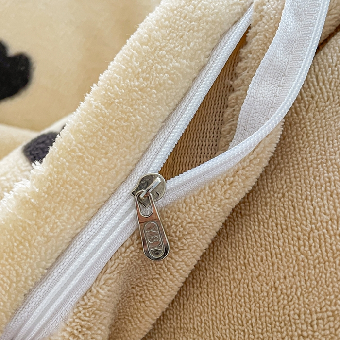 91家纺网 家纺一手货源 找家纺 弗苓家纺 2025新款加厚保暖双面牛奶绒四件套 卡布奇诺