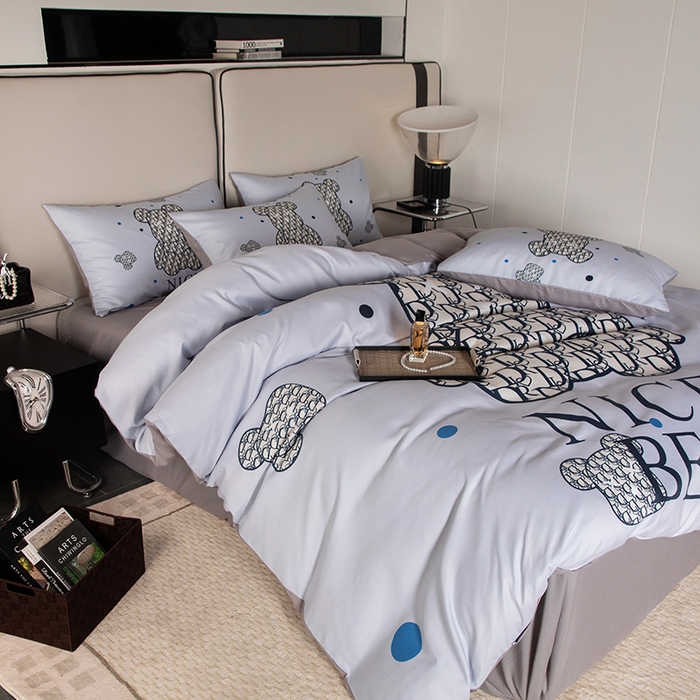 91家纺网 家纺一手货源 找家纺 色鬼布艺高端家居主号 2025新款直播热款网红款四季棉四件套 萌迪