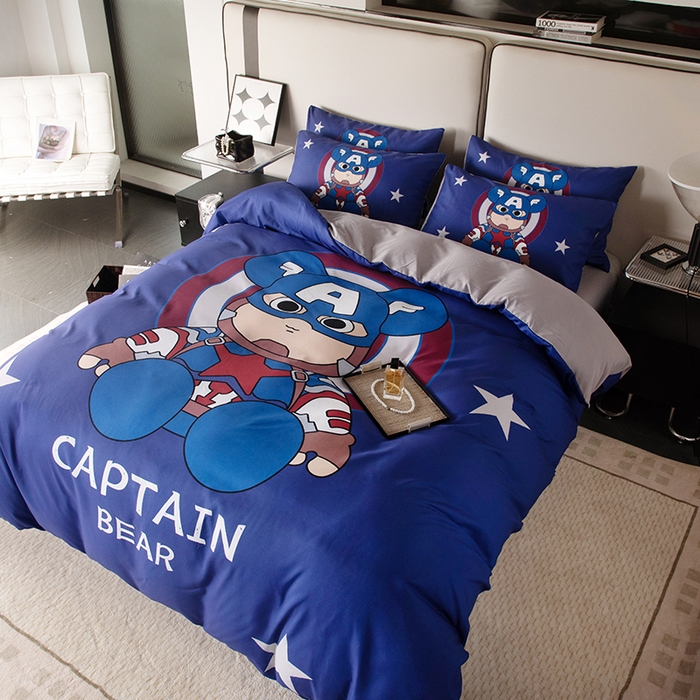 91家纺网 家纺一手货源 找家纺 色鬼布艺高端家居主号 2025新款直播热款网红款四季棉四件套 萌熊队长