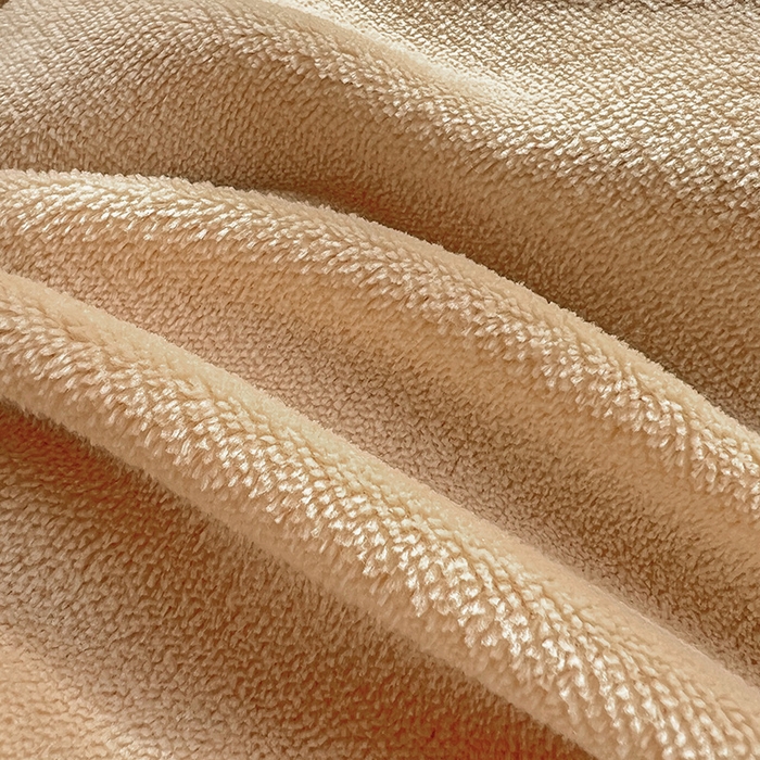 91家纺网 家纺一手货源 找家纺 寐居家纺 2025新款纯色毛巾绣牛奶绒四件套 萌萌熊-咖