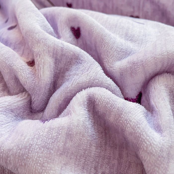 91家纺网 家纺一手货源 找家纺 弗苓家纺 2025新款加厚保暖双面牛奶绒四件套 心动-紫