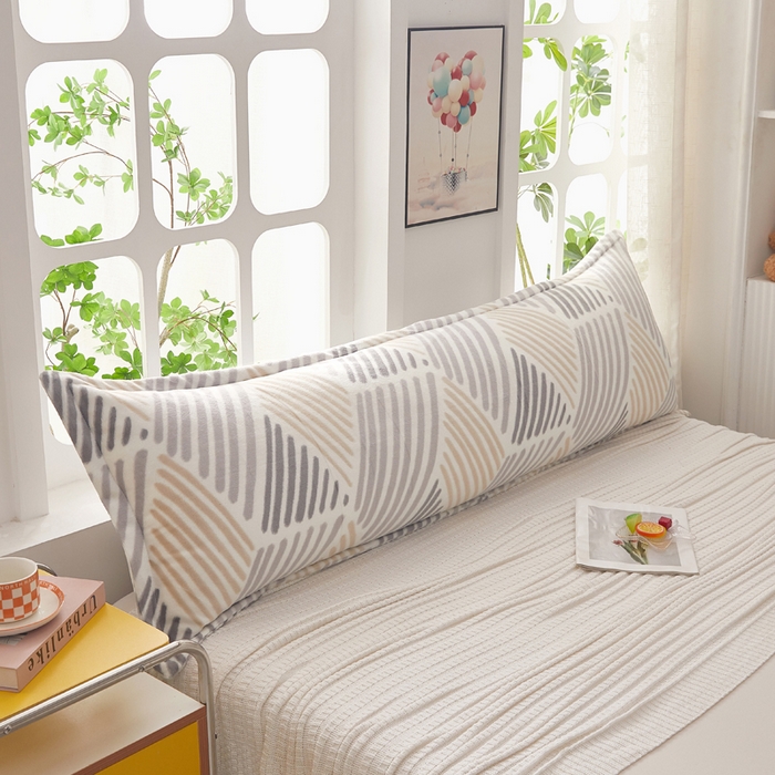 91家纺网 家纺一手货源 找家纺 （总）翎盈家纺 2025新款冬季小清新牛奶绒双人枕套