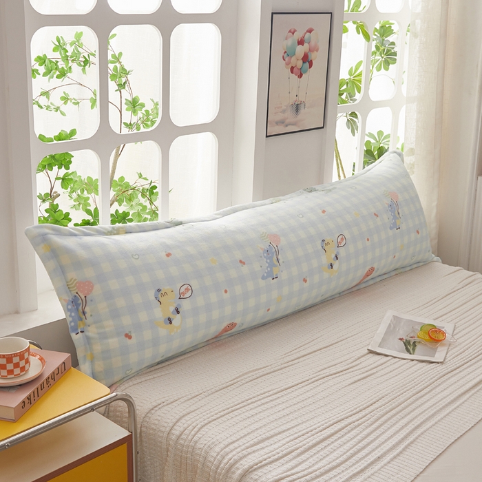 91家纺网 家纺一手货源 找家纺 （总）翎盈家纺 2025新款冬季小清新牛奶绒双人枕套