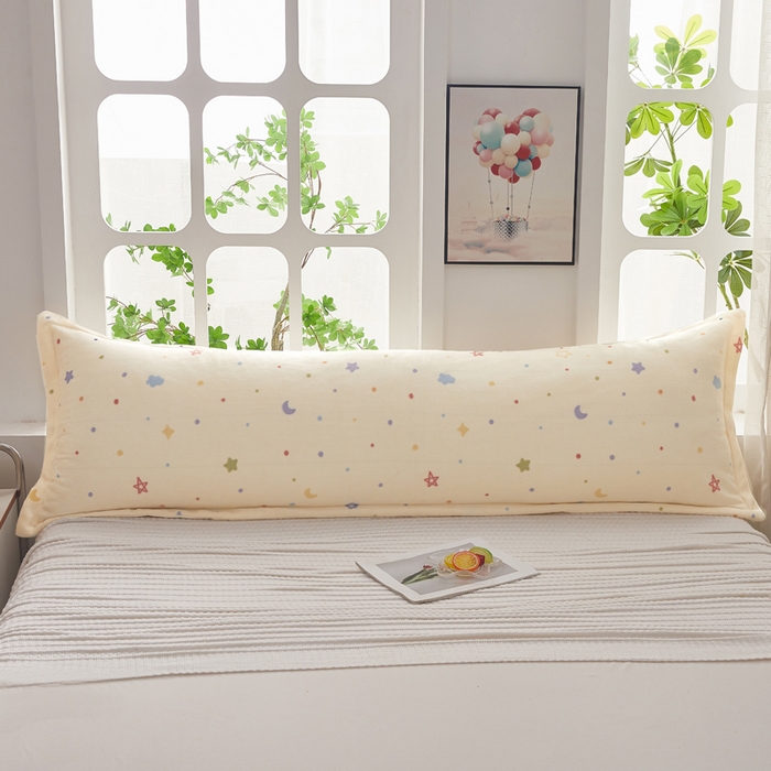 91家纺网 家纺一手货源 找家纺 翎盈家纺 2025新款冬季小清新牛奶绒双人枕套 童话星空