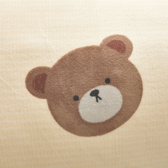 91家纺网 家纺一手货源 找家纺 翎盈家纺 2025新款冬季小清新牛奶绒双人枕套 开心小熊