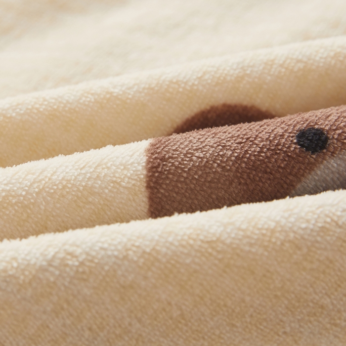 91家纺网 家纺一手货源 找家纺 翎盈家纺 2025新款冬季小清新牛奶绒双人枕套 开心小熊