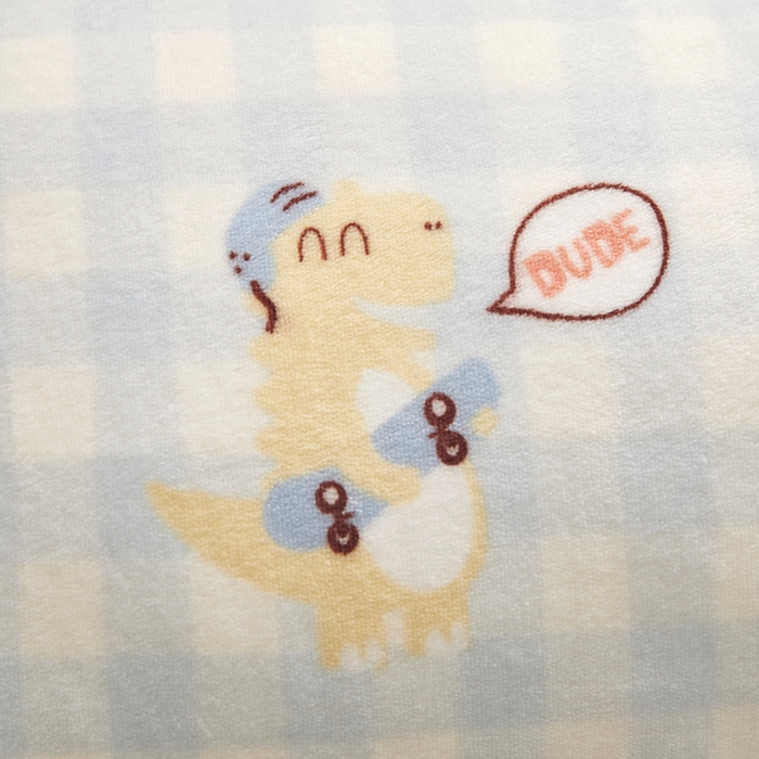 91家纺网 家纺一手货源 找家纺 翎盈家纺 2025新款冬季小清新牛奶绒双人枕套 恐龙乐园