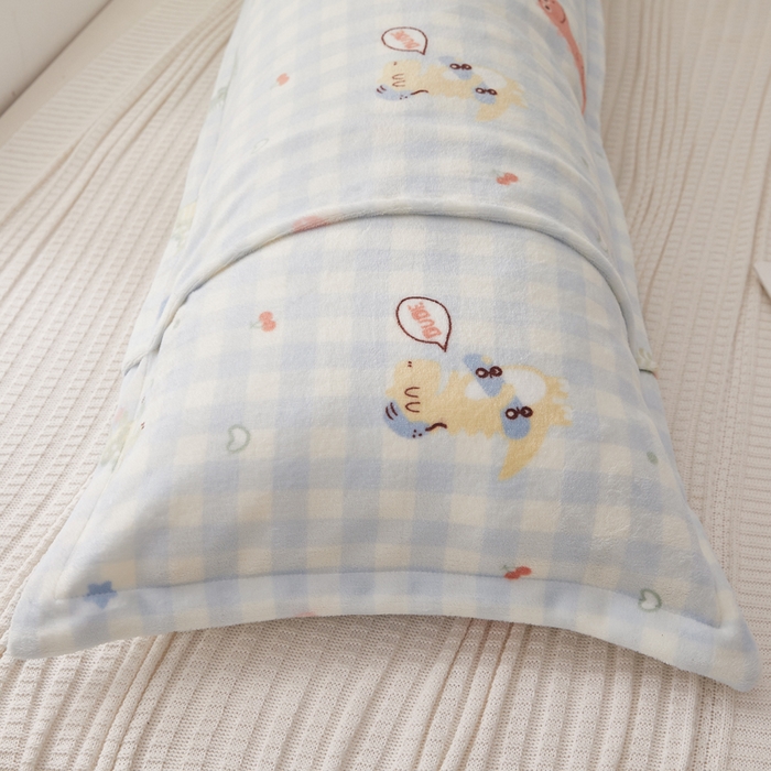 91家纺网 家纺一手货源 找家纺 翎盈家纺 2025新款冬季小清新牛奶绒双人枕套 恐龙乐园