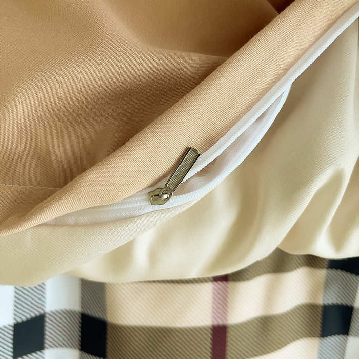 91家纺网 家纺一手货源 找家纺 色鬼布艺高端家居主号 2025秋冬新款网红款水洗棉四季款四件套 格子熊