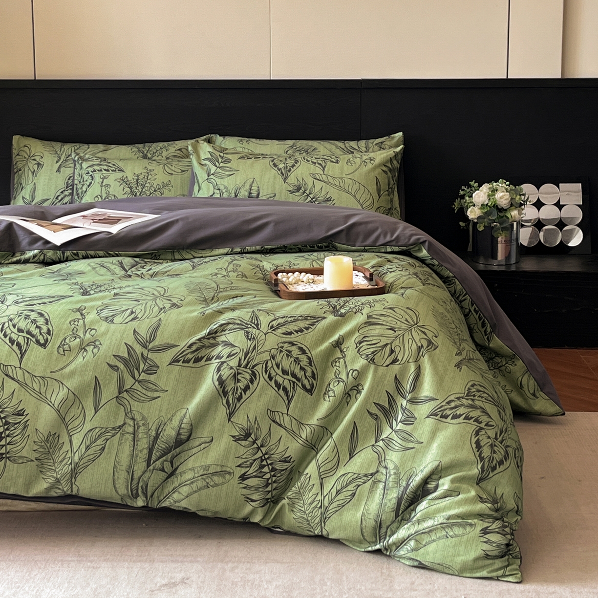 91家纺网 家纺一手货源 找家纺 （总）卧趣家纺 2025秋冬新品法式复古全棉A类磨毛四件套