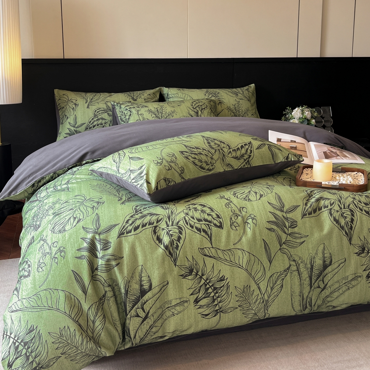 91家纺网 家纺一手货源 找家纺 （总）卧趣家纺 2025秋冬新品法式复古全棉A类磨毛四件套