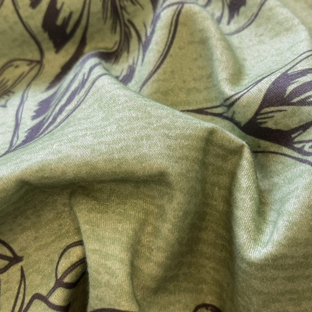 91家纺网 家纺一手货源 找家纺 卧趣家纺 2025秋冬新品法式复古全棉A类磨毛四件套 青釉-绿