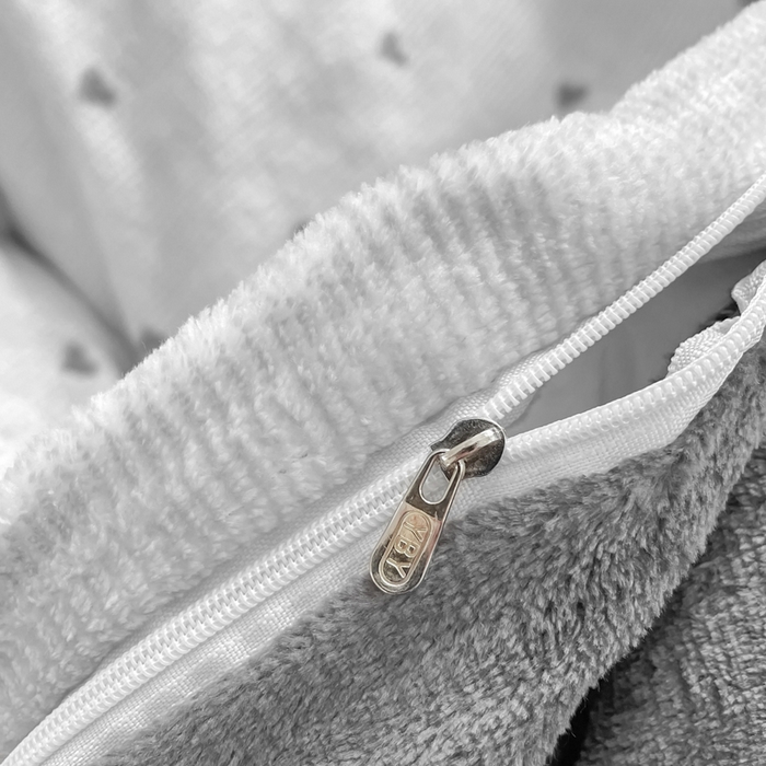 91家纺网 家纺一手货源 找家纺 弗苓家纺 2025新款加厚保暖双面牛奶绒四件套 甜心-灰