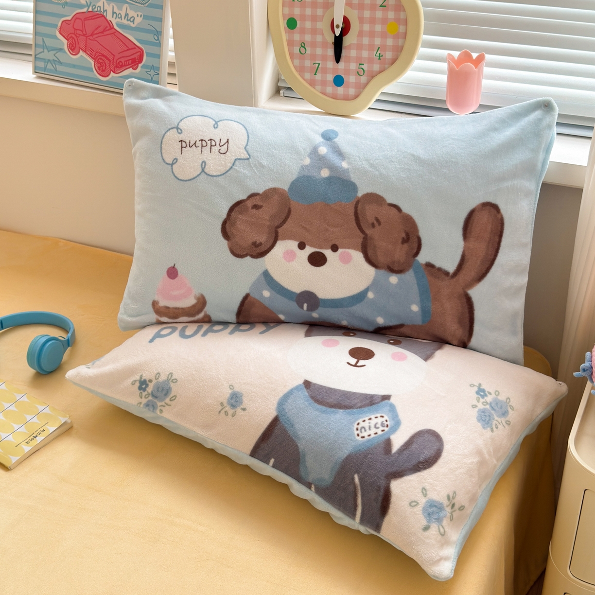 91家纺网 家纺一手货源 找家纺 寐居家纺 2025新款毛球毛巾绣牛奶绒四件套 毛球球·巴克汪仔