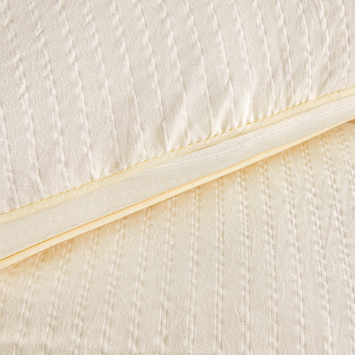 91家纺网 家纺一手货源 找家纺 艾特你 2025新款水洗棉提花无染立体大豆被子被芯 无染-白色