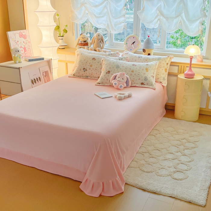 91家纺网 家纺一手货源 找家纺 弗苓家纺 2025新款加厚保暖双面牛奶绒四件套 小修狗