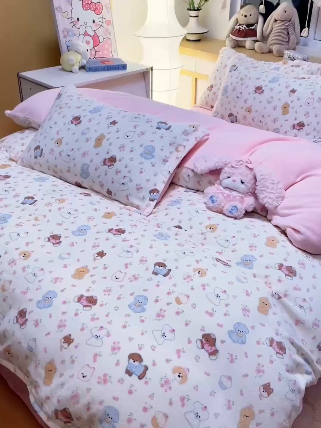 91家纺网 家纺一手货源 找家纺 弗苓家纺 2025新款加厚保暖双面牛奶绒四件套 小修狗