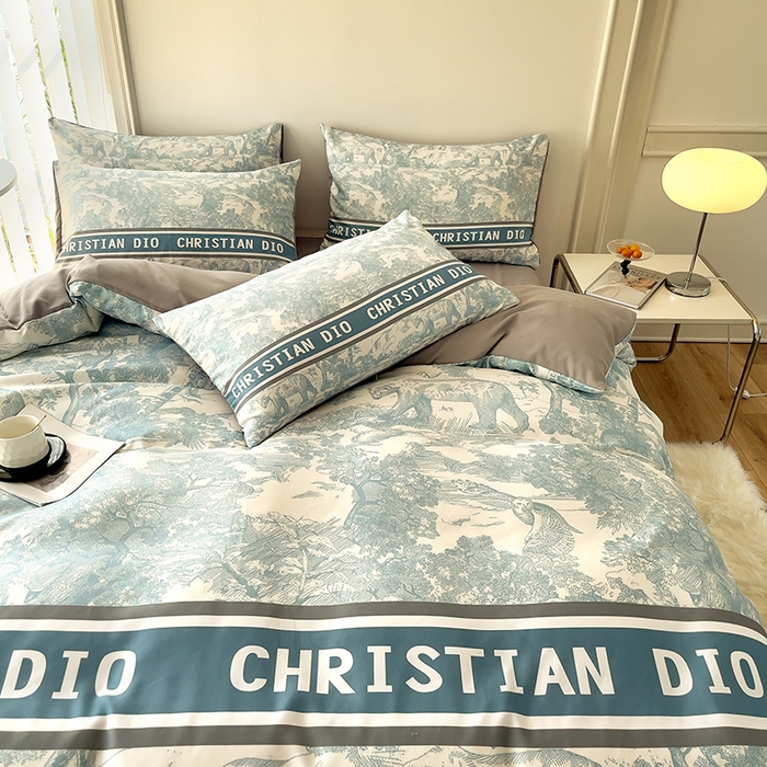 91家纺网 家纺一手货源 找家纺 色鬼布艺高端家居主号 2025秋冬新款网红款水洗棉四季款四件套 梦幻蓝