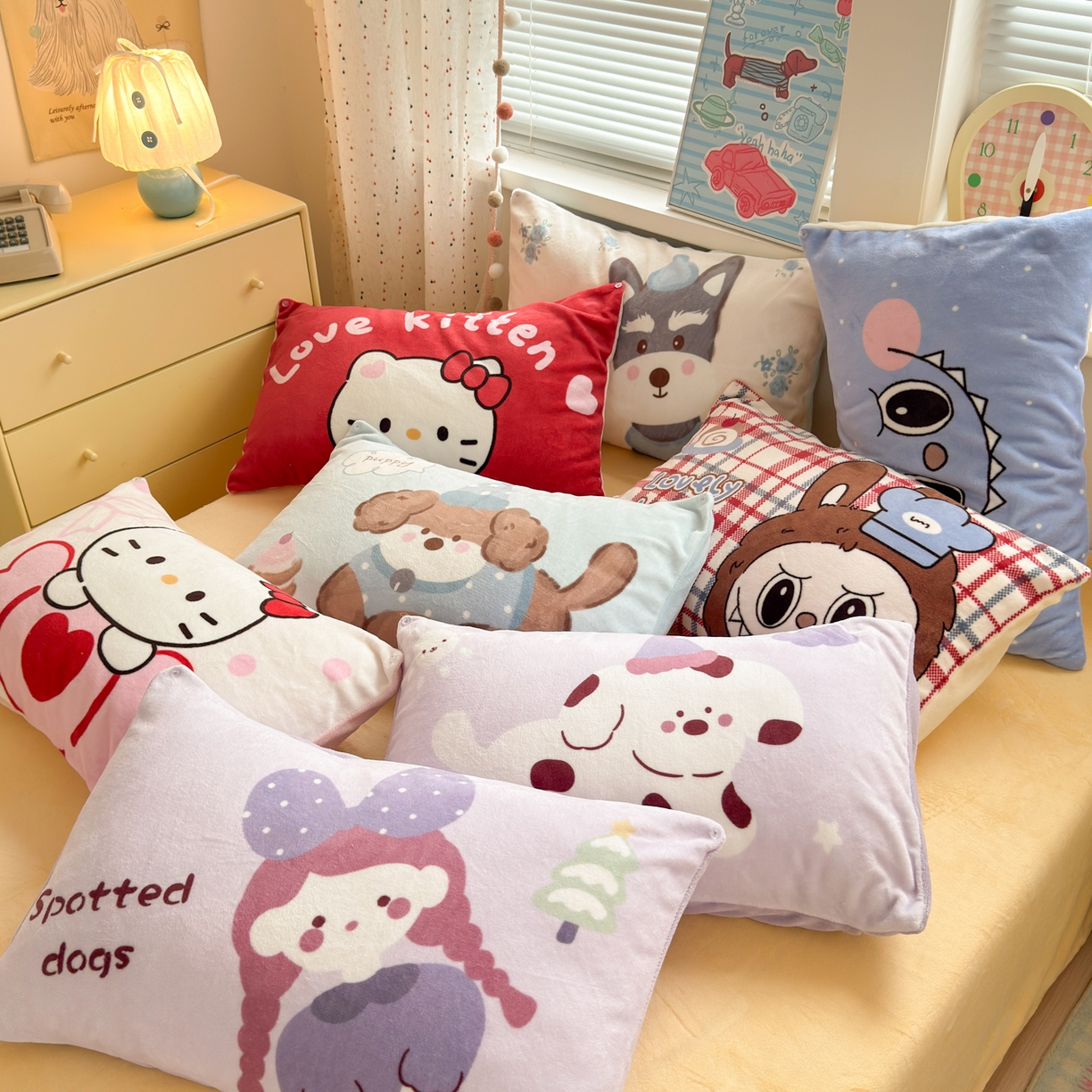 寐居家纺 2025新款毛球毛巾绣牛奶绒四件套 组合图仅供展示不可下单