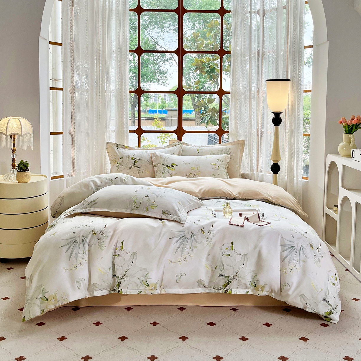 91家纺网 家纺一手货源 找家纺 （总）佳宇轩 2025新款活性数码印花单人三件套双人四件套