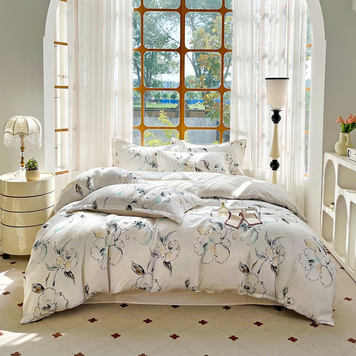 91家纺网 家纺一手货源 找家纺 （总）佳宇轩 2025新款活性数码印花单人三件套双人四件套