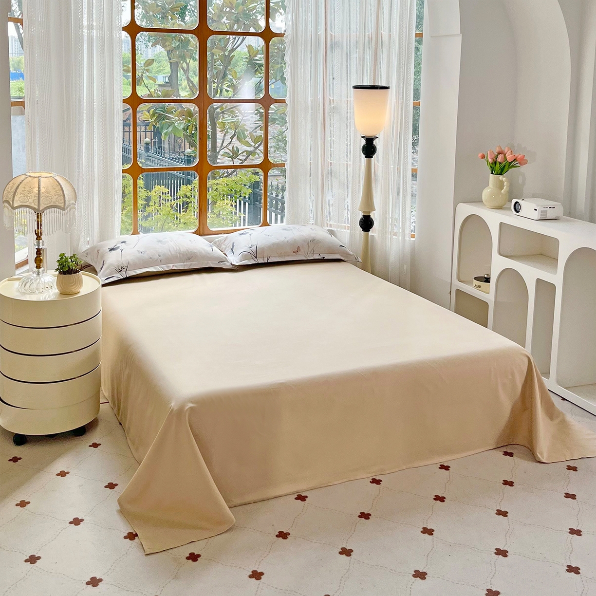 91家纺网 家纺一手货源 找家纺 佳宇轩 2025新款活性数码印花单人三件套双人四件套 暗香