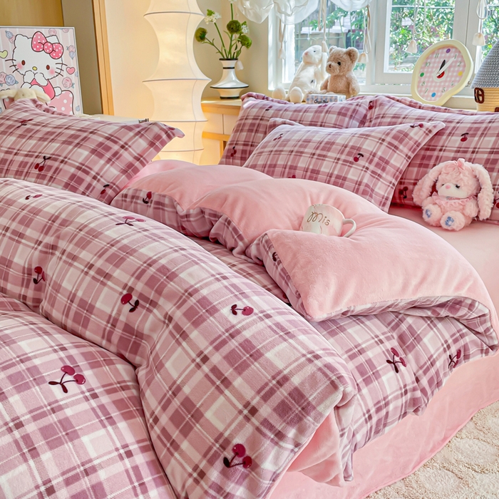 91家纺网 家纺一手货源 找家纺 （总）典曼家纺 2025新款加厚保暖双面牛奶绒四件套