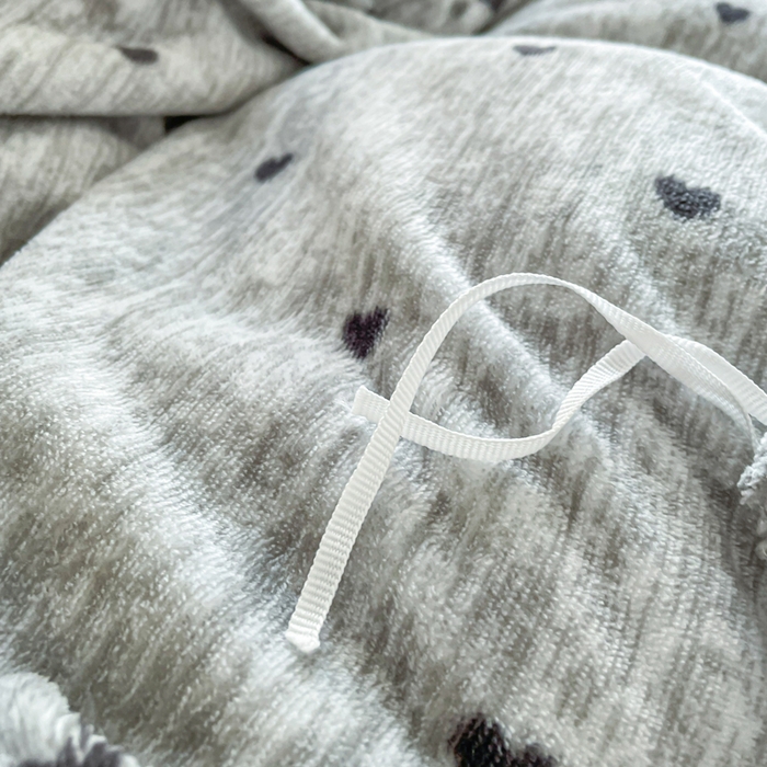 91家纺网 家纺一手货源 找家纺 典曼家纺 2025新款加厚保暖双面牛奶绒四件套 心动-灰