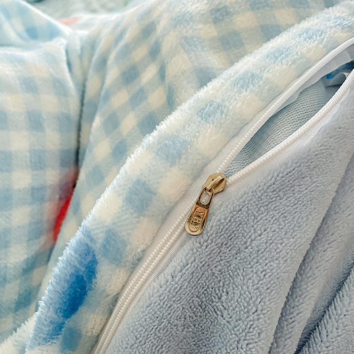 91家纺网 家纺一手货源 找家纺 典曼家纺 2025新款加厚保暖双面牛奶绒四件套 小南瓜