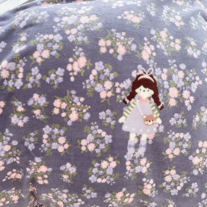 91家纺网 家纺一手货源 找家纺 典曼家纺 2025新款加厚保暖双面牛奶绒四件套 爱丽丝花园