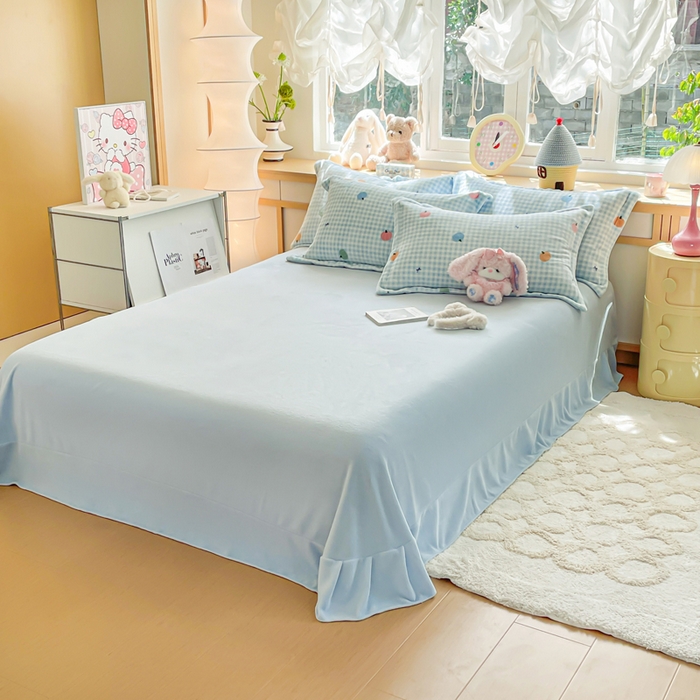 91家纺网 家纺一手货源 找家纺 典曼家纺 2025新款加厚保暖双面牛奶绒四件套 小南瓜