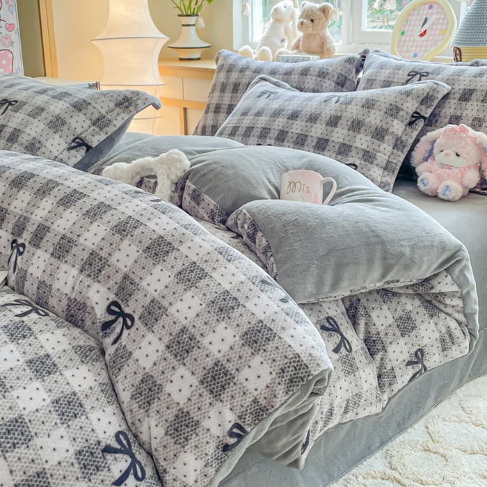 91家纺网 家纺一手货源 找家纺 （总）典曼家纺 2025新款加厚保暖双面牛奶绒四件套