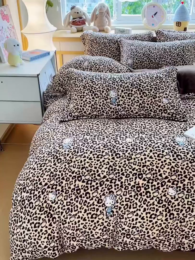 91家纺网 家纺一手货源 找家纺 （总）典曼家纺 2025新款加厚保暖双面牛奶绒四件套