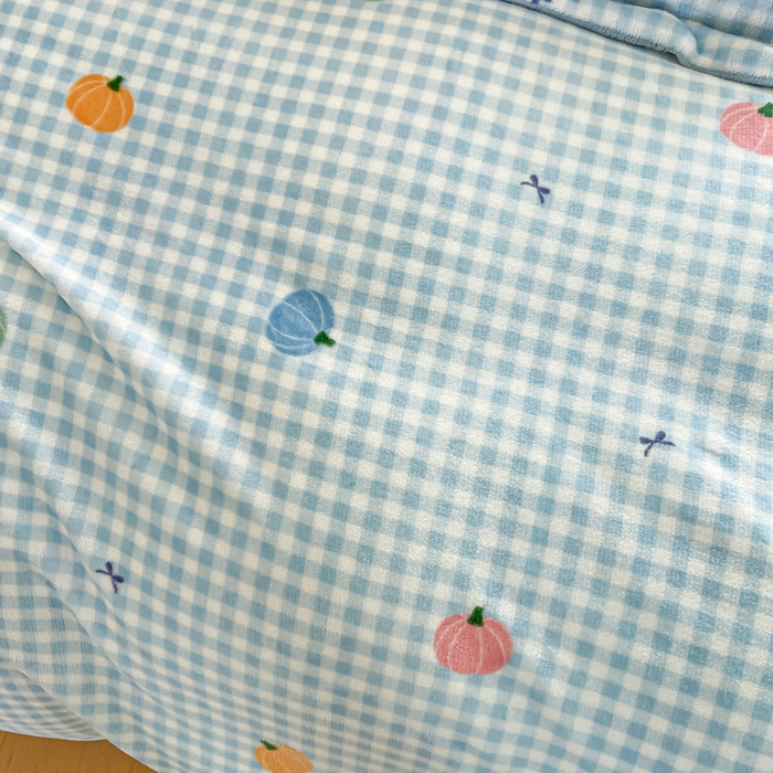 91家纺网 家纺一手货源 找家纺 典曼家纺 2025新款加厚保暖双面牛奶绒四件套 小南瓜